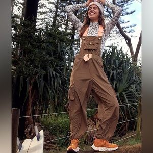 Free people movement overall onesie jumpsuit